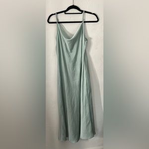 Green Cowl-Neck Maxi Dress Nicole Miller